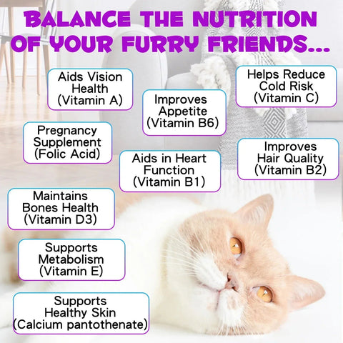 15-In-1 Cat Vitamins - Coat and Skin Support Nutriamazonia - nutriamazonia