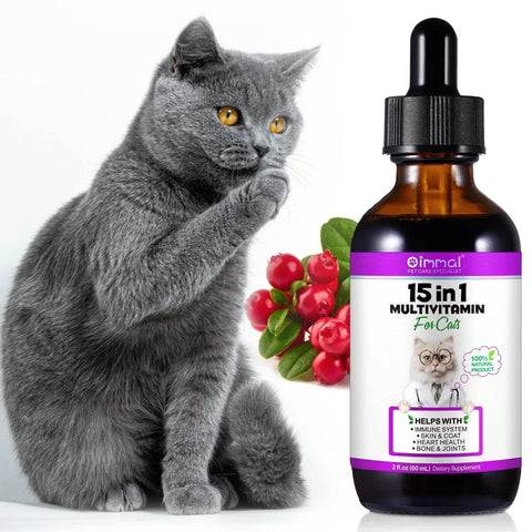 15-In-1 Cat Vitamins - Coat and Skin Support Nutriamazonia - nutriamazonia
