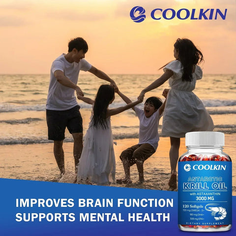 Antarctic Krill Oil - Heart Health Support Coolkin Adults - nutriamazonia