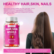 Biotin Gummies - High Potency Gluten Free Hair Skin Nails - nutriamazonia