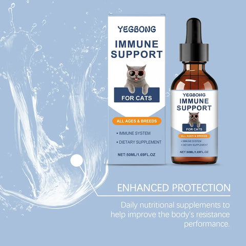 Cat Vitamin Drops - Immune Support Yegbong For Cats - nutriamazonia