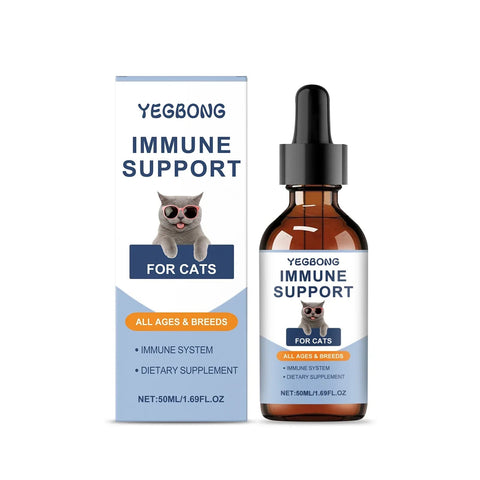 Cat Vitamin Drops - Immune Support Yegbong For Cats - nutriamazonia