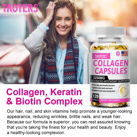 Collagen - 3200mg High-Potency Taoters Adults Radiant - nutriamazonia