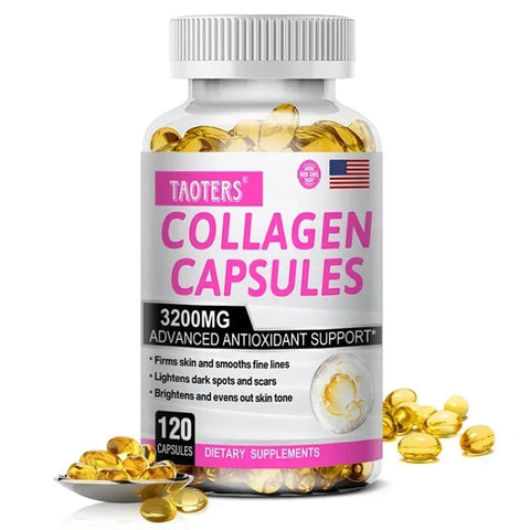Collagen Capsules - 3200mg High Potency Taoters Adults Glow - nutriamazonia