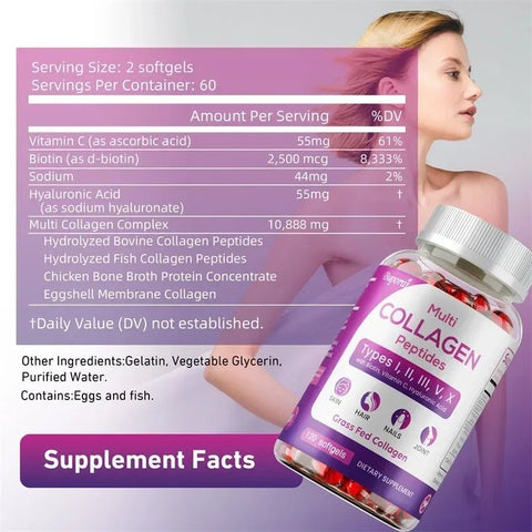 Collagen Peptides - Nourishes Skin Hair Nails - nutriamazonia