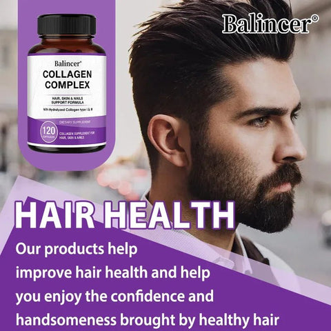 Collagen - Supports Skin Hair Nails Joints Balincer Adults - nutriamazonia