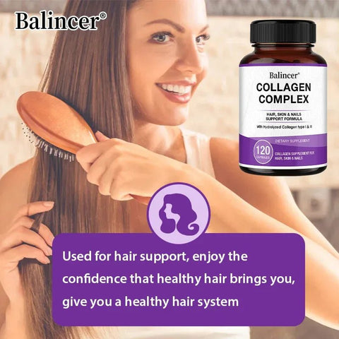 Collagen - Supports Skin Hair Nails Joints Balincer Adults - nutriamazonia