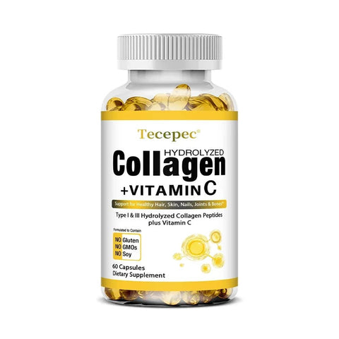 Collagen - Supports Skin Hair Nails Tecepec Adults Glow - nutriamazonia
