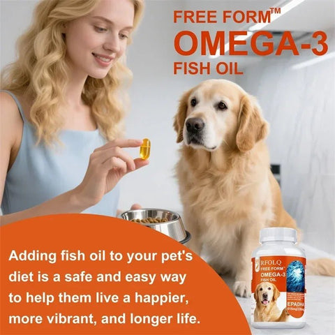 Dog Fish Oil Softgels - Joint Health, Mobility And Coat Support Nutriamazonia Dogs Premium - nutriamazonia