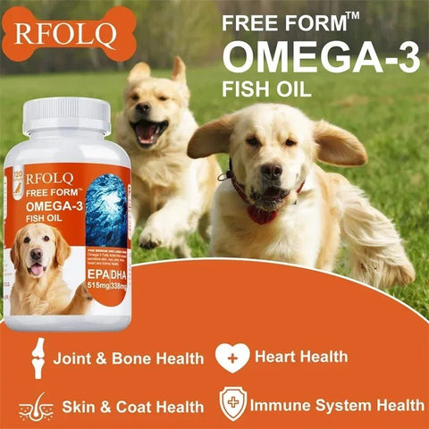 Dog Fish Oil Softgels - Joint Health, Mobility And Coat Support Nutriamazonia Dogs Premium - nutriamazonia