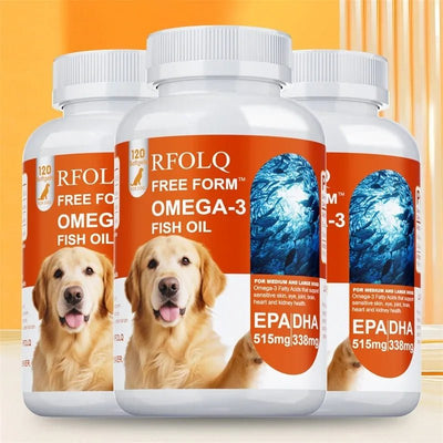 Dog Fish Oil Softgels - Joint Health, Mobility And Coat Support Nutriamazonia Dogs Premium - nutriamazonia