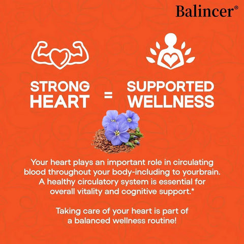 Flax Oil Capsules - Heart Health Balincer Adults Vital - nutriamazonia