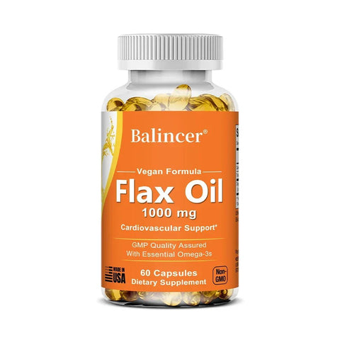 Flax Oil Capsules - Heart Health Balincer Adults Vital - nutriamazonia
