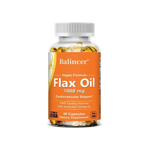 Flax Oil Capsules - Heart Health Balincer Adults Vital - nutriamazonia