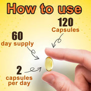 Flax Oil Capsules - Heart Health Balincer Adults Vital - nutriamazonia