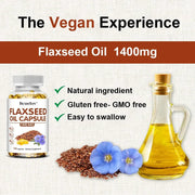 Flaxseed Oil Capsules - Heart Health Bcuelov Adults Premium - nutriamazonia