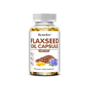 Flaxseed Oil Capsules - Heart Health Bcuelov Adults Premium - nutriamazonia