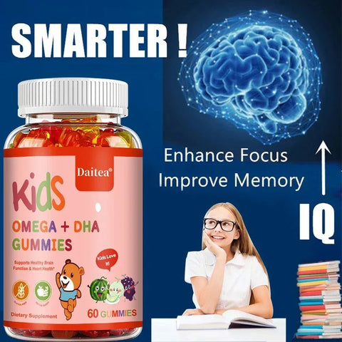 Kids Omega DHA Gummies - Brain Health And Daily Energy Daitea Kids Boost - nutriamazonia