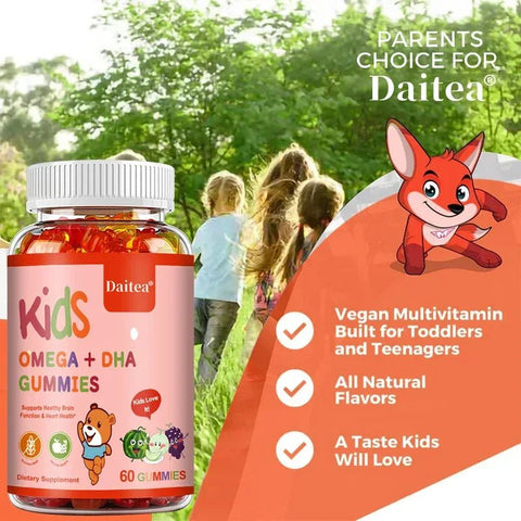Kids Omega DHA Gummies - Brain Health And Daily Energy Daitea Kids Boost - nutriamazonia