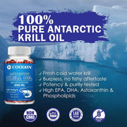 Krill Oil - 3000mg Omega3 For Heart Joints Coolkin - nutriamazonia