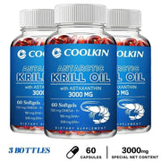 Krill Oil - 3000mg Omega3 For Heart Joints Coolkin - nutriamazonia