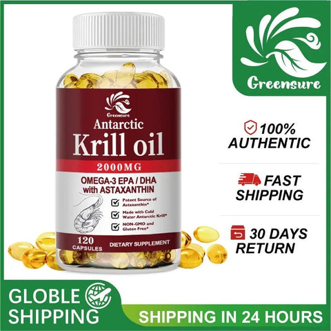 Krill Oil Astaxanthin DHA Omega3 - No Fishy Taste - nutriamazonia