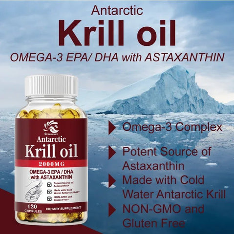 Krill Oil Astaxanthin DHA Omega3 - No Fishy Taste - nutriamazonia