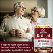 Krill Oil Astaxanthin DHA Omega3 - No Fishy Taste - nutriamazonia