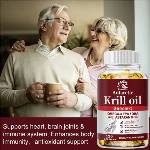 Krill Oil Astaxanthin DHA Omega3 - No Fishy Taste - nutriamazonia