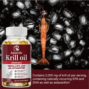 Krill Oil Astaxanthin DHA Omega3 - No Fishy Taste - nutriamazonia