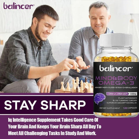 Krill Oil Omega 3 Capsules - Joint Brain Health Support - nutriamazonia