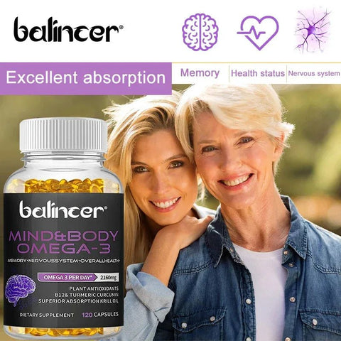 Krill Oil Omega 3 Capsules - Joint Brain Health Support - nutriamazonia