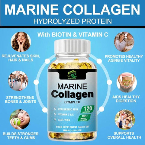 Marine Collagen Capsules - Joint Support Greensure Ultra - nutriamazonia