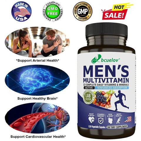 Mens Multivitamin - Daily Energy And Vitality Support Nutriamazonia Men PowerBoost - nutriamazonia