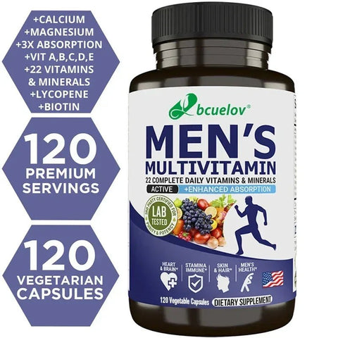 Mens Multivitamin - Daily Energy And Vitality Support Nutriamazonia Men PowerBoost - nutriamazonia