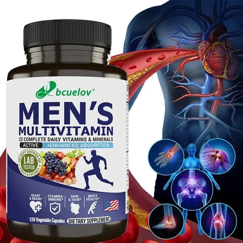 Mens Multivitamin - Daily Energy And Vitality Support Nutriamazonia Men PowerBoost - nutriamazonia