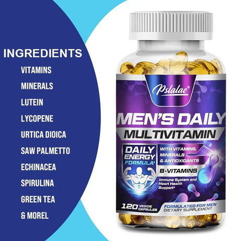 Mens Multivitamin - Energy Support PslalaeCharge Men Vital - nutriamazonia