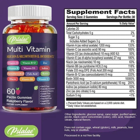 Multivitamin Gummies - Energy Boost And Immune Support Nutriamazonia Adults Vitality - nutriamazonia