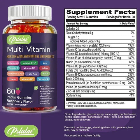 Multivitamin Gummies - Energy Boost And Immune Support Nutriamazonia Adults Vitality - nutriamazonia
