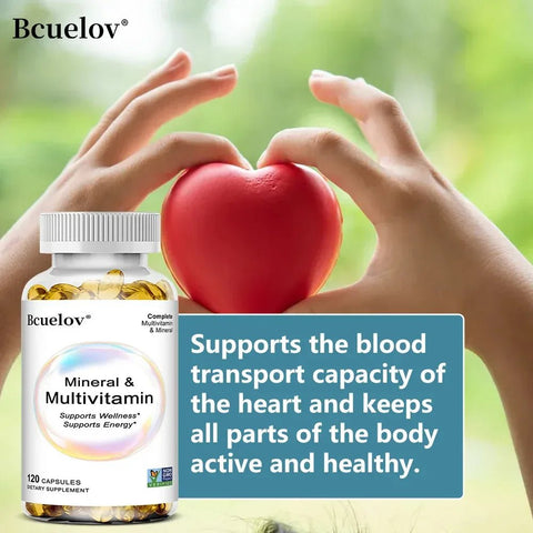 Multivitamin - Supports Immunity And Hair Skin Nails Bcuelov Active Adults Vitality - nutriamazonia