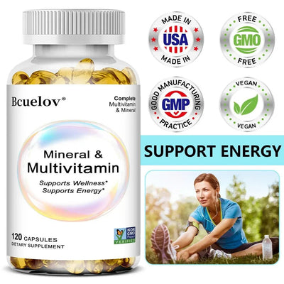 Multivitamin - Supports Immunity And Hair Skin Nails Bcuelov Active Adults Vitality - nutriamazonia