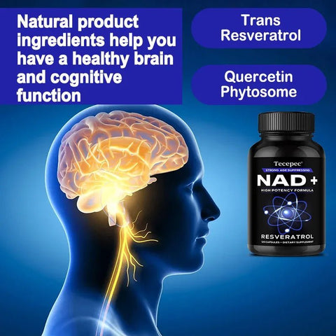 NAD Nicotinamide Riboside - Boosts Cellular Energy Adults - nutriamazonia