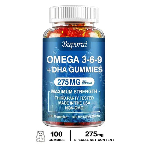 Omega 3 6 9 DHA Gummies - Brain Health Concentration Support Nutriamazonia Adults MaxStrength - nutriamazonia