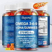Omega 3 6 9 DHA Gummies - Brain Health Concentration Support Nutriamazonia Adults MaxStrength - nutriamazonia