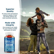 Omega 3 6 9 DHA Gummies - Brain Health Concentration Support Nutriamazonia Adults MaxStrength - nutriamazonia