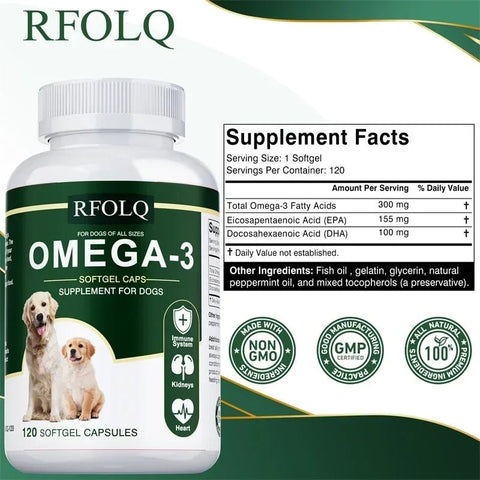 Omega-3 Dog Supplement - Hair Health And Joint Support For Vibrant Daily Activity Buporai Dogs Premium - nutriamazonia