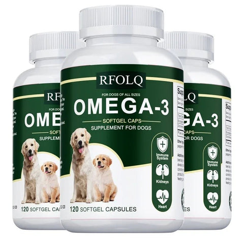 Omega-3 Dog Supplement - Hair Skin Joints Buporai Premium - nutriamazonia