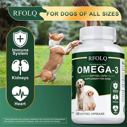Omega-3 Dog Supplement - Hair Skin Joints Buporai Premium - nutriamazonia