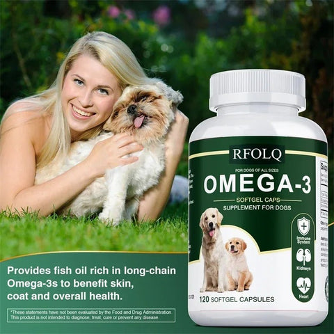Omega-3 Dog Supplement - Hair Skin Joints Buporai Premium - nutriamazonia