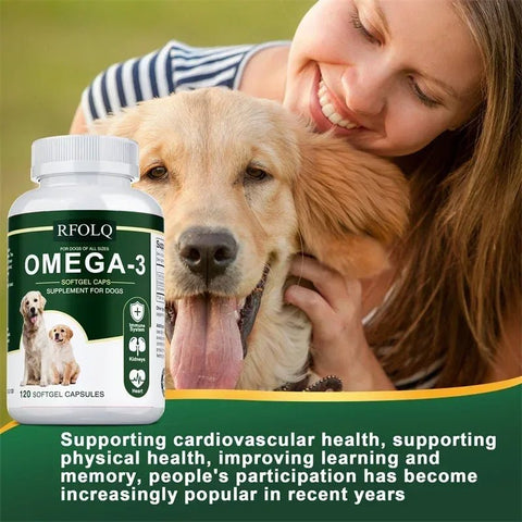 Omega-3 Dog Supplement - Hair Skin Joints Buporai Premium - nutriamazonia